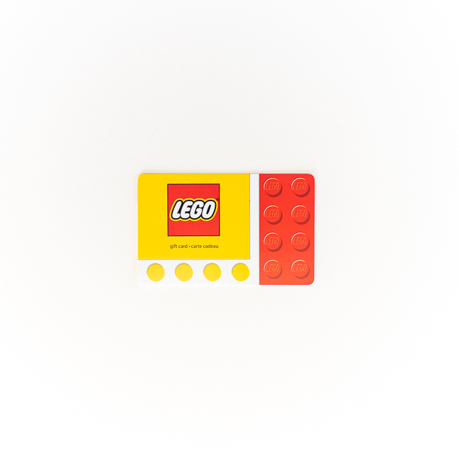 Lego gift card