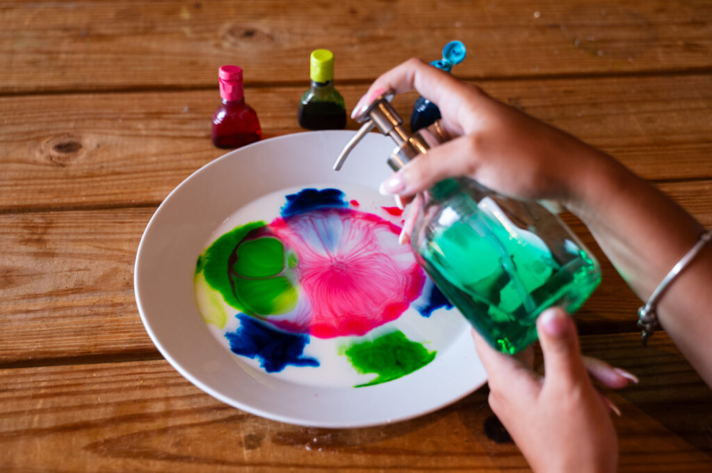 Colourful Milk Display