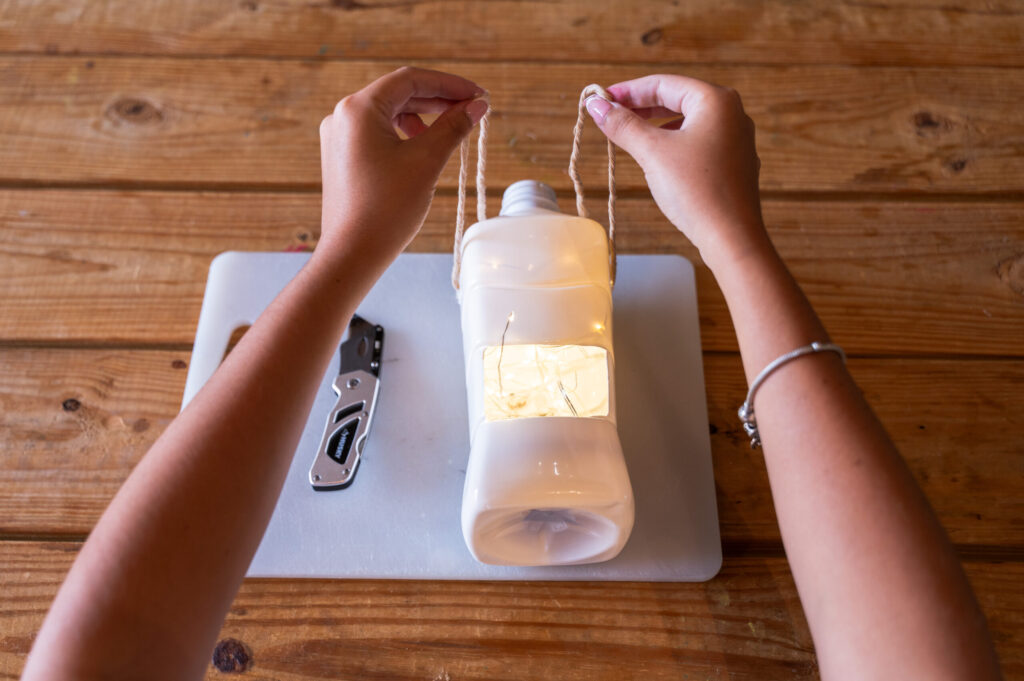 Milk Jug Lanterns